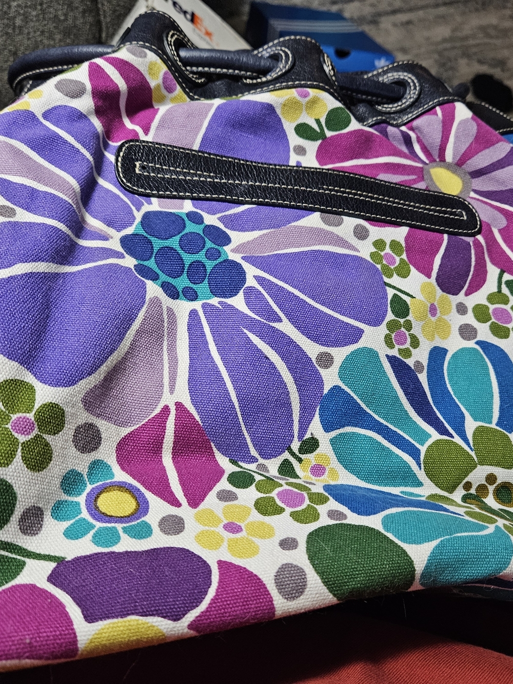 Brighton Purple Teal Floral Hobo with Multicolor Accents - Picture 11 of 16